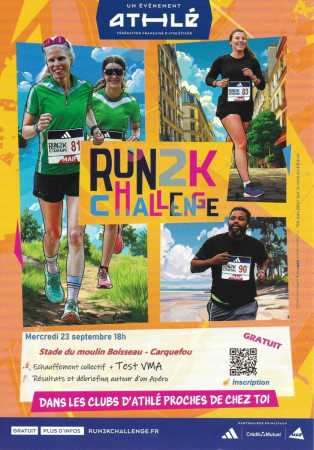 Run 2k Mercredi 23 septembre à 18h