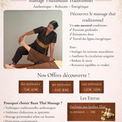 Partenariat de lancement avec le CAC : Baan Thaï massage by Tisa