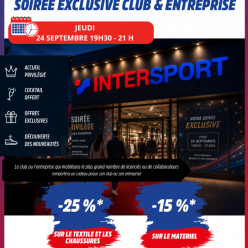 Soirée Exclusive INTERSPORT : Remises et Challenge pour le CAC !